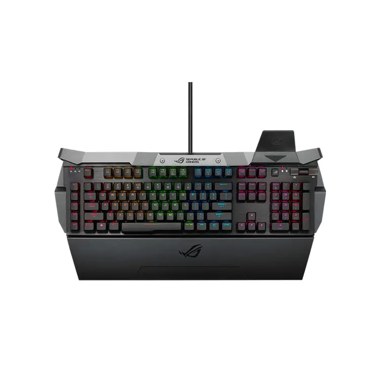 Mechanical Red Switch Keyboard With Adjustable Keyboard Palm Rest For ASUS GK2000 RGB