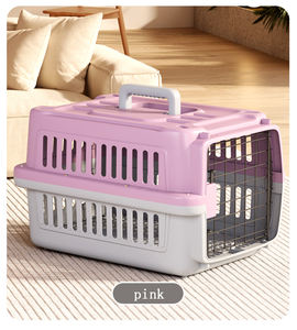 Compagnia aerea con consegna rapida ha approvato una grande cuccia da viaggio in plastica per animali domestici su ruote portabagagli portatili per cani e gatti vendita gabbia - Product Image 6