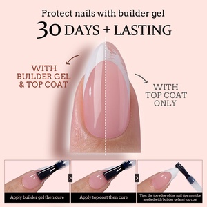 ผู้ผลิตเล็บปลอม XCOATTIPS ขายส่งเล็บปลอมทรงเหลี่ยมยาวแบบเฟรนช์ทิป เจลนิ่ม 150 ชิ้น X Coat Tip คุณภาพระดับซาลอน - Product Image 4
