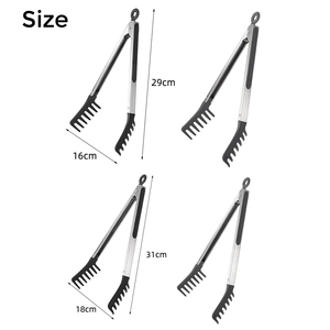 Pinzas para Pasta de Acero Inoxidable de Grado Alimenticio con Diseño de Agarre Cómodo y Mango de Silicona - Product Image 6