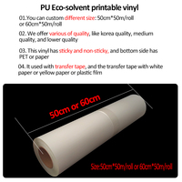 Fabricant de rouleaux imprimables fer à repasser sur imperméable Pu or blanc 3M Easy Subli Htv rouleaux Eco solvant vinyle de transfert de chaleur imprimable