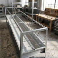 Nouvel abreuvoir automatique robuste en métal galvanisé pour moutons, à usage humide/sec, et support portable pour chèvres, pour usage agricole par Fluent Wonder