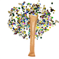 Confettis métalliques en feuille pour feux d'artifice portatifs pour mariages, anniversaires, Nouvel An, remises de diplômes, enterrements de vie de jeune fille - Jouets gonflables automatiques
