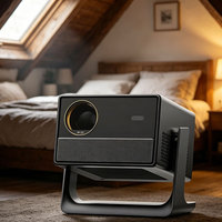 Projecteur numérique C50N Daylight High Lumens 4k avec mise au point automatique, écran LED, radio USB, projecteur numérique pour l'école