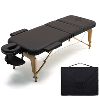 Besser Camillas De Masajes Lit De Massage Schönheits salon Bett Tragbares 3-teiliges Klapp bett aus Holz