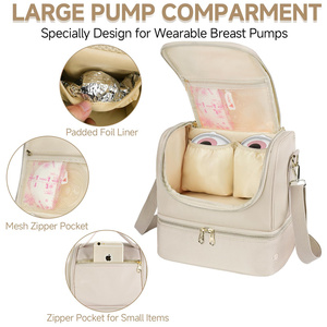 Bolsa Portátil para Extractor de Leche Materna, Bolsa Térmica Aislada para Biberones, con Paquete de Hielo, Bolsa de Almacenamiento para Leche Materna - Product Image 5