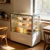 Vitrine réfrigérée moderne de comptoir pour mini-gâteaux, avec tiroir rotatif