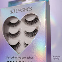 Faux cils autocollants avec logo personnalisé, boîte compacte de luxe or rose, faux cils réutilisables, fournisseur d'usine en gros