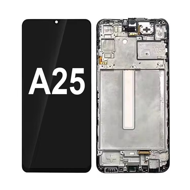 Pantallas OLED Lcds for Sam A25/A256 Touch Display Screen Digitizer With Frame Phone Replacement Parts
