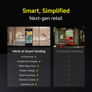 Máquina Expendedora Refrigerada HAHA Vending 360 con Pago sin Efectivo, 4G, <span class=keywords><strong>WiFi</strong></span>, Integración con Tarjeta de Crédito y POS para Oficina, Escuela y Gimnasio - Product Image 4