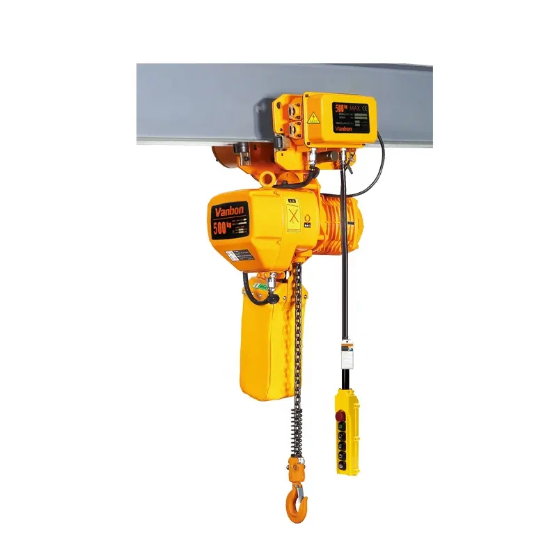 Vanbon Good price 500kg small electric motor chain hoists from direct hoist manufacturer