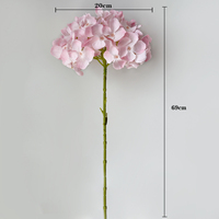 Großhandel Hochwertige 3D-Druck Großköpfige Seiden-Hortensien Weiß Rosa Rot Künstliche Blumen für Hochzeits-Blumenarrangements