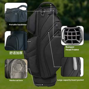 Bolsa de Golf Profesional Ultraligera Personalizable de Material PU, Cierre de Cremallera, Impermeable, Portátil, con Diseño de Letras - Product Image 3