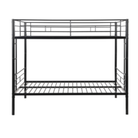 Lit superposé moderne en acier pour deux personnes, structure métallique polyvalente pour la maison, l'hôtel, l'appartement, mobilier de chambre portable