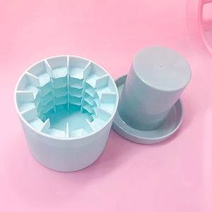 Moule à glaçons et fabrique à glaçons en silicone durable <span class=keywords><strong>KonBo</strong></span>, fonctionnement manuel, bac à glaçons cylindrique domestique à 3 capacités, qualité alimentaire - Product Image 3