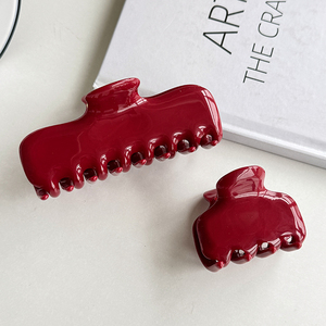 Accessoires de cheveux pour femmes haut de gamme Style coréen minimaliste acétate griffe pince à cheveux décoratif PC gelée frange pince - Product Image 3