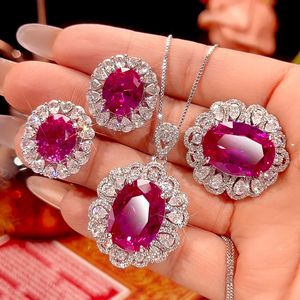 Tu Fashion Eco-friendly Brass 12mm Color-Shifting Zircon Necklace/<b>Earrings</b>/Ring <b>Set</b> Women Contemporary Daily Gold Wedding Party - Product Image 1