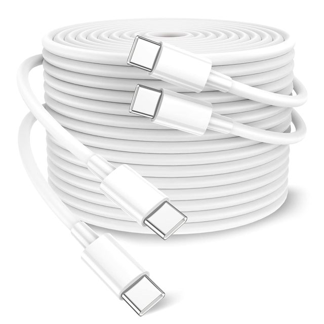 PD 100W 5A Fast Charging USB-C Cable with PVC Jacket for iPhone 16/15//Android/Phone/Pad/Macbook/Pro/Plus/Max