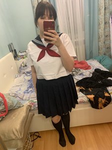 Uniforme Escolar Blanco para Niña, Uniforme Escolar Japonés de Marinero Azul Marino, Ropa para Estudiantes, Disfraz de Anime para Niñas, Traje de Marinero Azul Marino - Product Image 6