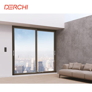 Cửa trượt xếp nhôm cách nhiệt DERCHI, cửa không khung, cửa hiện đại cho nhà ở, nội thất - Product Image 4