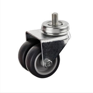 Hochwertige <span class=keywords><strong>50mm</strong></span> TPR <span class=keywords><strong>Twin</strong></span> <span class=keywords><strong>Wheel</strong></span> Möbel Schwenkbare Lenkräder Langlebig für komfortables Möbel werk - Product Image 6