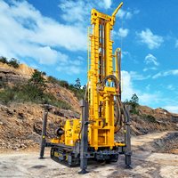 Machine de forage rotatif hydraulique sur chenilles 300 m de profondeur puits d'eau avec moteur de pompe et composants du noyau du moteur