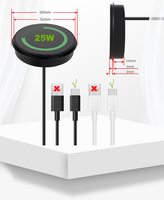 Chargeur sans fil magnétique 25W pour téléphones portables, pour hôtels, maisons, tables de chevet, bureaux et intégration dans les bureaux