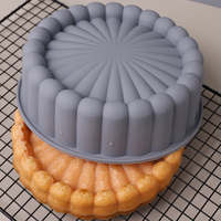 Moule à pâtisserie rond de 7,8 pouces, réutilisable, antiadhésif, en silicone, pour gâteau au fromage, gâteau au chocolat, gâteau arc-en-ciel, brownie, tarte
