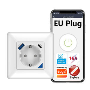 TY-EU86-type-C Zigbee Tuya ซ็อกเก็ตอัจฉริยะ EU ปลั๊กไฟฟ้าชาร์จเร็ว USB Type-C APP รีโมทคอนโทรล การควบคุมด้วยเสียง - Product Image 1
