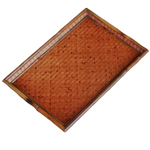Bamboo Serving <b>Tray</b> Rectangular <b>Large</b> Handmade Tea <b>Tray</b> For Tea Room Fruit Storage - Product Image 5