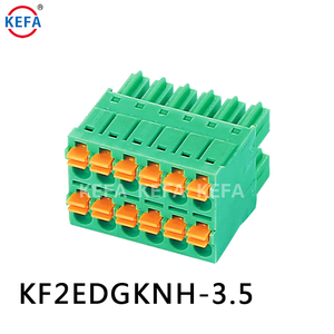 सबसे अच्छा विकल्प हरा और नारंगी KF2EDGKNH-3.5/3.81 मिमी पिच 2 पिन 300v 8a 28-16wg प्लग टर्मिनल ब्लॉक - Product Image 4