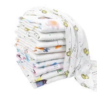 Offre Spéciale impression personnalisée bambou bébé couvertures 110*120cm coton nouveau-né bébé mousseline Swaddle unisexe mousseline bébé Swaddle couvertures