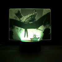 Figuras de plexiglás grabadas con foto real, lámpara 3d de enfermera, luz led nocturna, diseños de anime, luz usb y batería para enfermería
