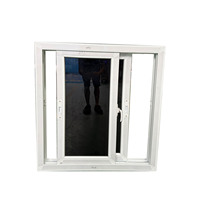 Fenêtre coulissante extérieure de qualité supérieure en PVC/UPVC/Vinyle pour cuisine, design grille standard