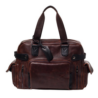 Sac à bandoulière pour homme de luxe unique et de marque, neuf, vintage, classique, en PU, pour ordinateur portable