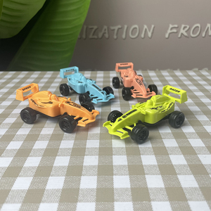 Cadeaux promotionnels, petites voitures en plastique pour enfants, formule drift, <span class=keywords><strong>dessin</strong></span> <span class=keywords><strong>animé</strong></span>, 4 couleurs, mini voiture de course à tirer en arrière - Product Image 2