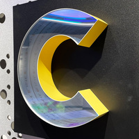 Letras de Espejo Infinito LED 3D Personalizadas, Letreros Luminosos de Acrílico Neón para Negocios, Logotipos Artísticos para Oficinas, Tiendas, Empresas, Decoración, Transformador