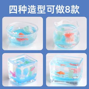 Kit de bricolage mini aquarium Mr. Toy pour enfants de 8 ans et plus, ensemble de jeu sur le thème de l'océan avec 8 scènes, jouet de construction - Product Image 3