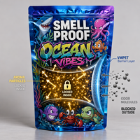 Sachets Doypack en Mylar à Fermeture Étanche et Anti-Odeur, Résistants aux Enfants, avec Impression Personnalisée de Dessins Animés, 3.5g 7g 14g, Qualité Alimentaire