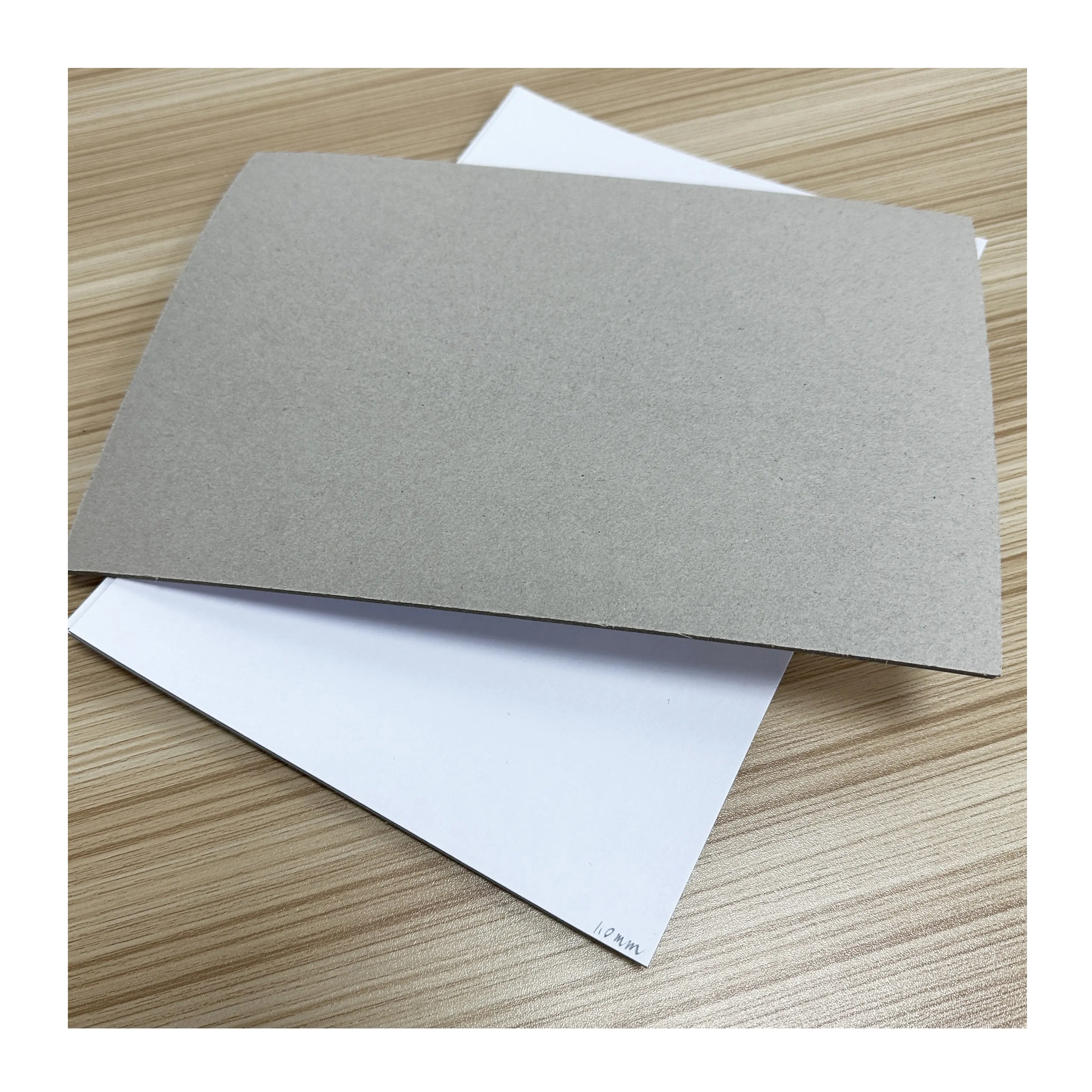 Tablero de papel doble recubierto, 250gsm, 300gsm, 350gsm, cartón blanco con parte trasera gris