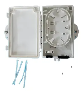 FTTH迷你光纤配电箱2 4 6 8端口ABS分路器盒，用于杆/壁