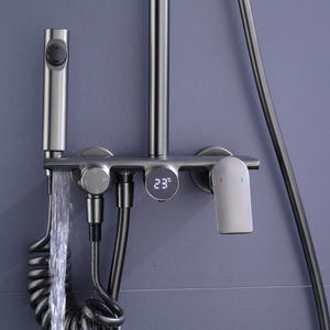 Ensemble <span class=keywords><strong>colonne</strong></span> <span class=keywords><strong>de</strong></span> <span class=keywords><strong>douche</strong></span> multifonction en <span class=keywords><strong>cuivre</strong></span>, salle <span class=keywords><strong>de</strong></span> bain, <span class=keywords><strong>douche</strong></span> ménagère, <span class=keywords><strong>thermostatique</strong></span> intelligente, <span class=keywords><strong>colonne</strong></span> <span class=keywords><strong>de</strong></span> <span class=keywords><strong>douche</strong></span> - Product Image 1