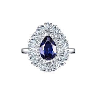 Anillo de Laboratorio de Moda, Marca Famosa, Accesorios para Mujer, Joyería de Zafiro Arcoíris al por Mayor - Product Image 2