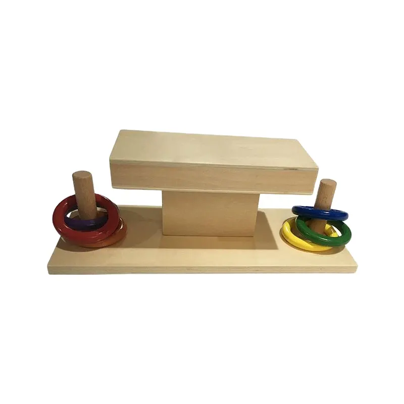 Wooden Montessori Baby Toys Materials 2021 Made in China Sliding Wooden Ring