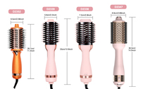 Brosse Soufflante de Voyage Double Tension, Styler Volumisant à Air Chaud, Mini Brosse Coiffante Ionique OEM