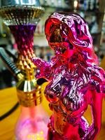 Grosir Pabrik Hookah Shisha Aluminium Gaya Wanita dengan Lampu LED