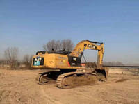 Excavadora de cadenas usada original japonesa CAT 340D2L de 40 toneladas, excavadora hidráulica Caterpillar de segunda mano con motor C9 ACERT para minería