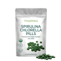 Pabrik OEM Menyediakan Pil Spirulina Chlorella Alami, Tablet Campuran Spirulina Chlorella Grosir, Pil Alga Hijau Harian