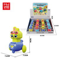 HW Mini Whale Cars Cute Rabbit and Chick Press & Go Cars avec des bonbons aux fruits assortis à l'intérieur pour les enfants