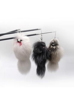 Direktverkauf vom Hersteller Luxus Feder-Teaser Katzenstab Ersatzkopf Glocke Katzenspielzeug - Product Image 4